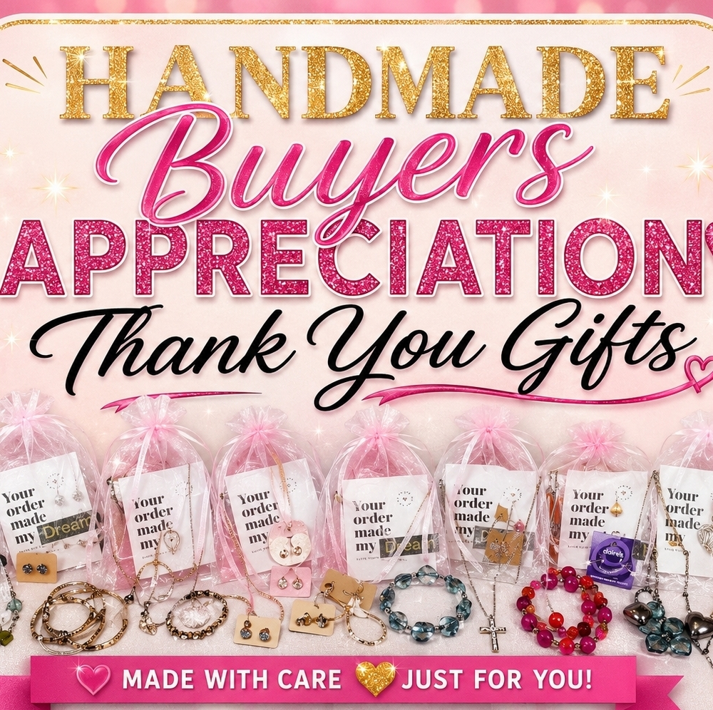 12 Handmade Customer Appreciation Thank You Jewelry Gift Bags